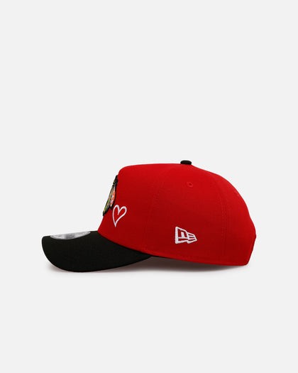New Era Chicago Blackhawks 'Team Color Hearts' 9FORTY A-Frame Snapback Official Team Color