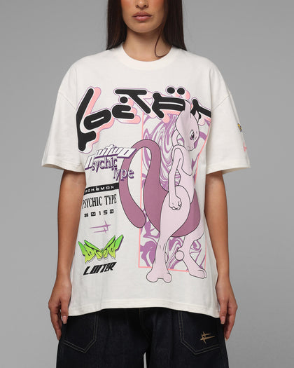 Pokémon By Loiter Mewtwo Heavyweight T-Shirt Off White