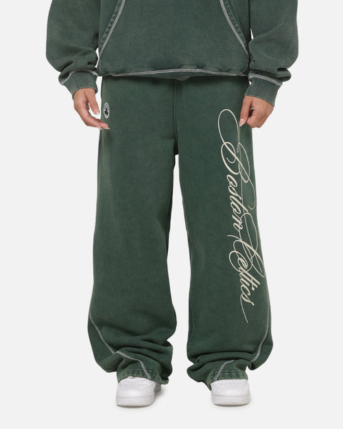 Mitchell & Ness Boston Celtics Star Script Relaxed Track Pants Pine Green