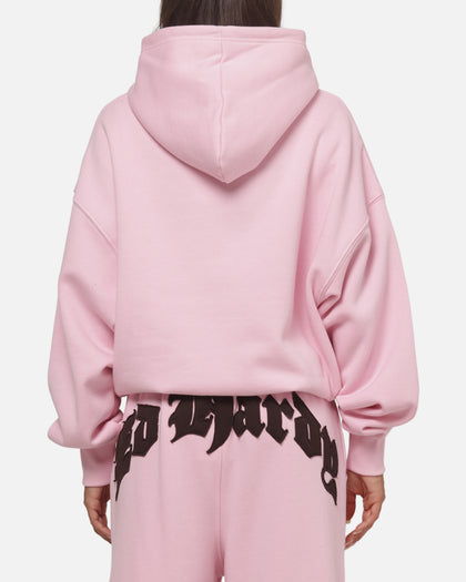 Ed Hardy Women's Distressed Hoodie Pink
