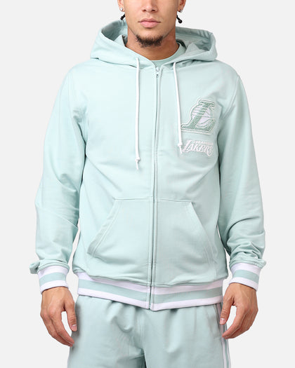 New Era Los Angeles Lakers 'Logo Select Mint' Full Zip Hoodie Mint/White