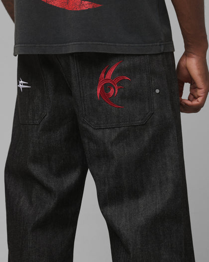 Loiter x Sonic Shadow Jeans Black