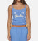 Majestic Athletic Women's New York Yankees Rouched Tank Marina Blue