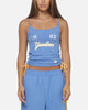 Majestic Athletic Women's New York Yankees Rouched Tank Marina Blue