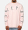 Carre Global Oversized Long Sleeve T-Shirt Pink