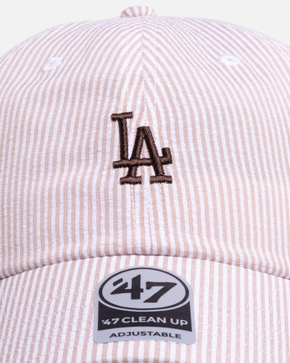 47 Brand Los Angeles Dodgers 'Seersucker' 47 Clean Up Strapback Brown