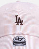 47 Brand Los Angeles Dodgers 'Seersucker' 47 Clean Up Strapback Brown