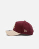 New Era Atlanta Braves 'Moleskin' 9FORTY A-Frame Snapback Maroon