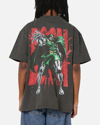 73Studio Marvel Fantastic Four Doctor Doom Heavy T-Shirt Black Wash