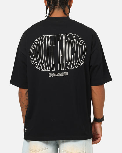 Saint Morta Global Boxy T-Shirt Black