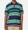 Adidas Originals Knit Stripe Polo T-Shirt Night Indigo/Green