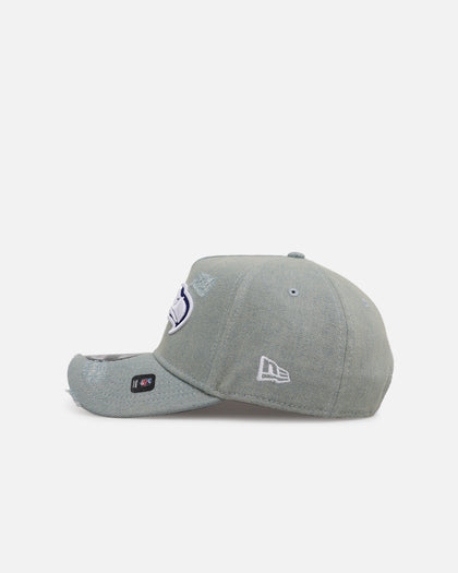 New Era Seattle Seahawks 'Distressed Denim' 9FORTY A-Frame Snapback Light Wash Denim