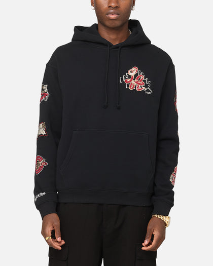 Mitchell & Ness LA Lakers First Team Gold Hoodie Faded Black