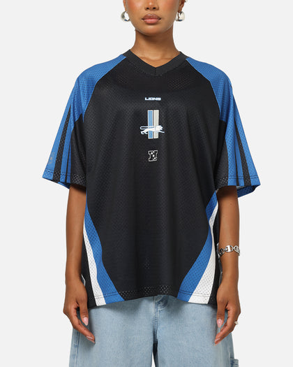 Mitchell & Ness Detroit Lions Warehouse Rave Jersey Black/Blue/White