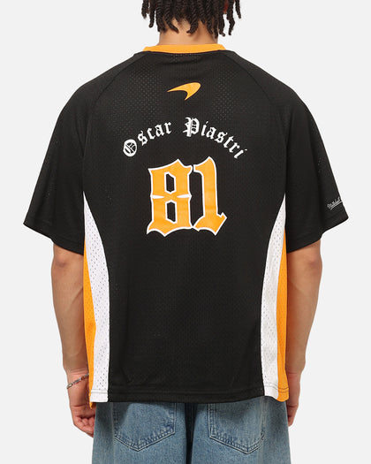 Mitchell & Ness McLaren Oscar Piastri Black Letter Jersey Black/Papaya
