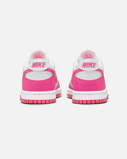 Nike Kids' Dunk Low (GS) White/Laser Fuchsia