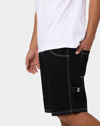 Starter Brick Denim Shorts Black