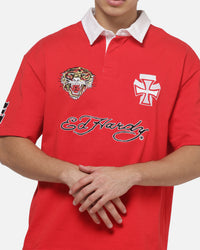 Loiter Hardy League Polo T-Shirt Red