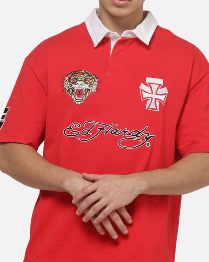 Loiter Hardy League Polo T-Shirt Red
