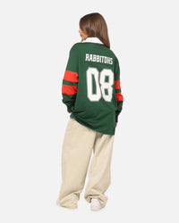 Bleacher Athletic South Sydney Rabbitohs NRL Legacy Rugby Polo Shirt Green