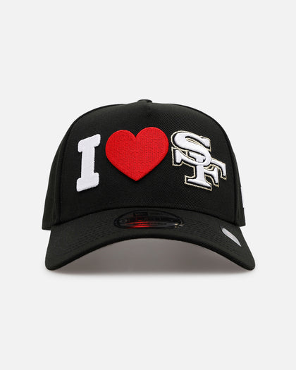 New Era San Francisco 49ers 'Love' 9FORTY A-Frame Snapback Black