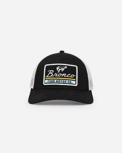 American Needle Twill Valin Patch Trucker Snapback Ivory/Black