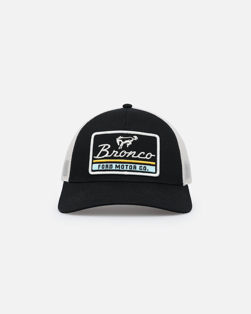 American Needle Twill Valin Patch Trucker Snapback Ivory/Black