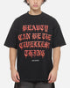 Saint Morta Cruel Beauty Boxy T-Shirt Washed Black