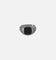 Saint Morta Onyx Square Ring White Gold