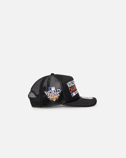 New Era San Francisco Giants 'Puff Print' Pre-Curved Golfer Trucker Snapback Black