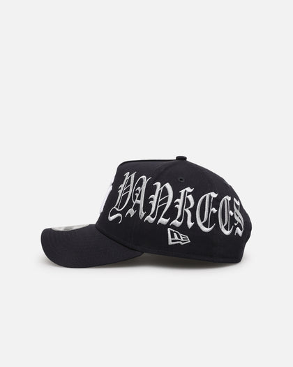 New Era New York Yankees 'Gothic Script' 9FORTY A-Frame Snapback Navy/Grey