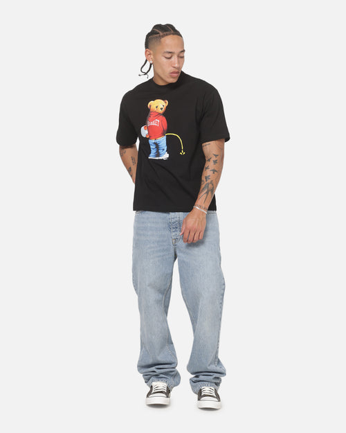 Market Trouble Making Bear T-Shirt Black
