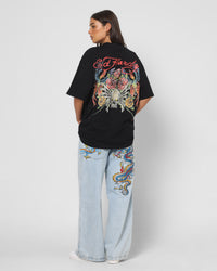 Ed Hardy Bloom T-Shirt Black