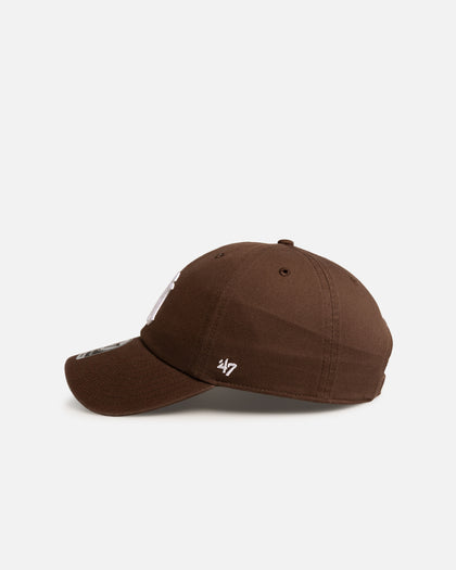 47 Brand New York Yankees 'Washed Brown' 47 Clean Up Strapback Brown