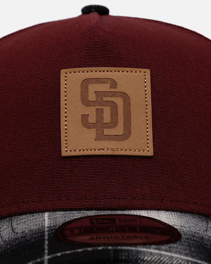 New Era San Diego Padres 'Workwear' 9FORTY A-Frame Snapback Maroon
