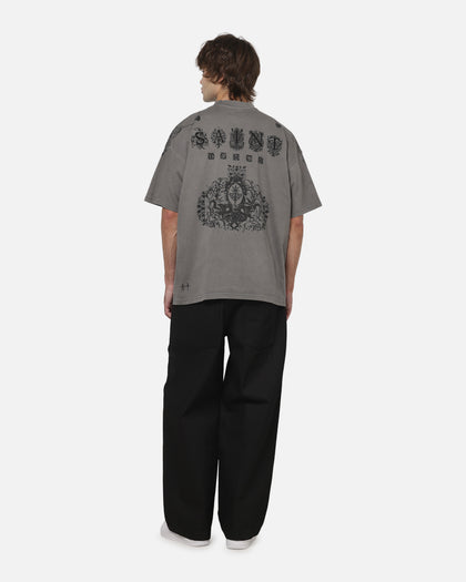 Saint Morta Heratic Boxy T-Shirt Washed Charcoal