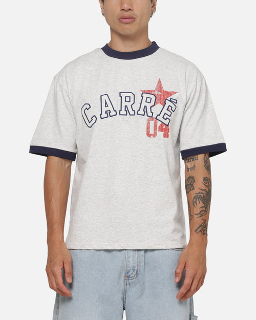 Carre 4 Star Ringer T-Shirt Grey Marle
