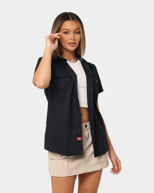 Dickies Women's 574 Short Sleeve Work Shirt Dark Navy