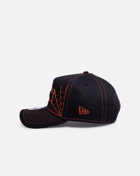 New Era Los Angeles Lakers 'Spider Web' 9FORTY A-Frame Snapback Black/Orange