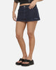 Ed Hardy Women's Waxed Denim Skirt Mid Blue