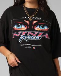 Loiter Ninja Vintage T-Shirt Vintage Black