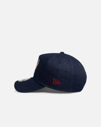 New Era Chicago Bulls 'Denim Leather Patch' 9FORTY A-Frame Snapback Denim