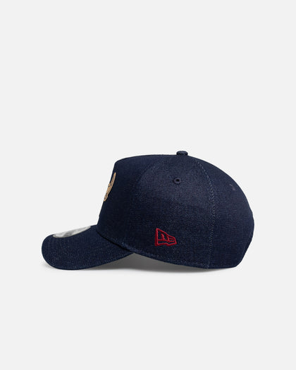 New Era Chicago Bulls 'Denim Leather Patch' 9FORTY A-Frame Snapback Denim