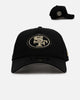New Era San Francisco 49ers 'Raised Metallic Chainstitch' 9FORTY A-Frame Snapback Black