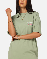 Ed Hardy Flowers T-Shirt Sage