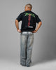 Loiter Project Dark Vintage T-Shirt Black Acidwash