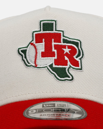 New Era Texas Rangers 'Strawberry' 9FORTY A-Frame Snapback Chrome/Red