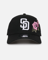 New Era San Diego Padres 'Pink Rose Embroidery' 9FORTY A-Frame Snapback Black/Pink