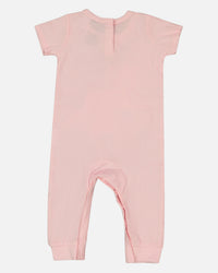 Nike Infants' Rib Knit Romper and Socks Set Pink