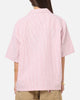 Carre Rose Pinstripe Button Up Shirt Red Stripe